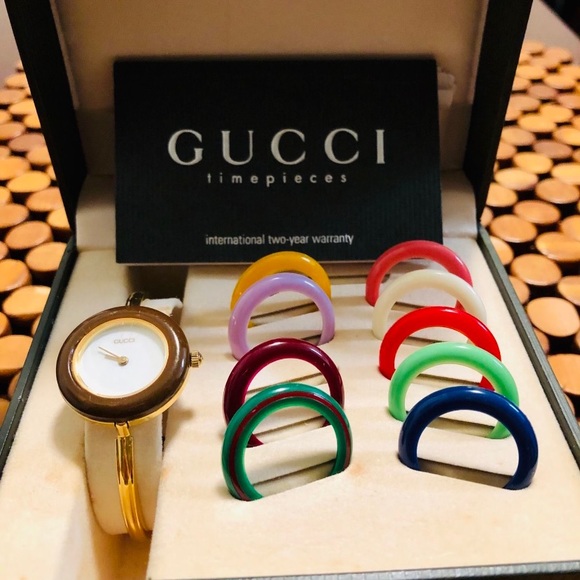 Gucci Jewelry Vintage Gucci Bracelet Watch With Interchangeable